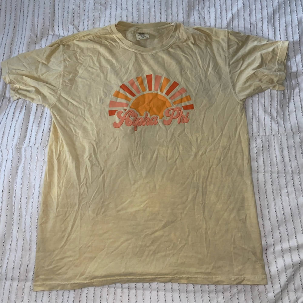 Yellow Sunshine Alpha Phi t-shirt
